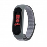 Ремешок BeCover Nylon Style для Xiaomi Mi Band 6 5 Gray/Black (705423)