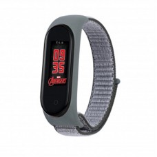 Ремешок BeCover Nylon Style для Xiaomi Mi Band 6 5 Gray/Black (705423)
