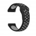 Ремешок TPU BeCover Nike Style для Samsung Xiaomi Huawei Garmin Fitbit 22mm Black/Grey (705693)