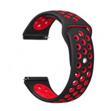 Ремешок TPU BeCover Nike Style для Samsung Watch Active 2 3 Gear S2 Classic Sport Black/Red (705695)