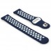 Ремешок TPU BeCover Nike Style для Samsung Xiaomi Huawei Garmin Fitbit 22mm Blue/White (705698)