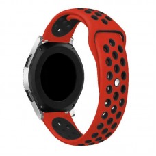 Ремешок TPU BeCover Nike Style для Samsung Xiaomi Huawei Garmin Fitbit 20mm Red/Black (705700)