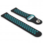 Ремешок TPU BeCover Nike Style для Xiaomi Amazfit Bip Lite S Lite GTR 42mm GTS TicWatch S2 E Black/Blue (705701) Ремешок TPU BeCover Nike Style для Xiaomi Amazfit Bip Lite S Lite GTR 42mm GTS TicWatch S2 E Black/Blue (705701)