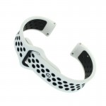 Ремешок TPU BeCover Nike Style для Samsung Xiaomi Huawei Garmin Fitbit 22mm White/Black (705705) Ремешок TPU BeCover Nike Style для Samsung Xiaomi Huawei Garmin Fitbit 22mm White/Black (705705)