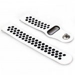 Ремешок TPU BeCover Nike Style для Samsung Xiaomi Huawei Garmin Fitbit 22mm White/Black (705705) Ремешок TPU BeCover Nike Style для Samsung Xiaomi Huawei Garmin Fitbit 22mm White/Black (705705)