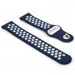 Ремешок TPU BeCover Nike Style для Samsung Xiaomi Huawei Garmin Fitbit 22mm Blue/White (705707)