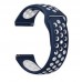 Ремешок TPU BeCover Nike Style для Samsung Xiaomi Huawei Garmin Fitbit 22mm Blue/White (705707)