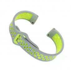 Ремешок TPU BeCover Nike Style для Samsung Watch 46mm 3 45mm Gear S3 Classic Frontier Grey/Green (705789)