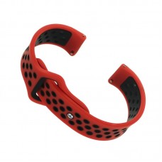 Ремешок TPU BeCover Nike Style для Samsung Watch 46mm 3 45mm Gear S3 Classic Frontier Red/Black (705790)