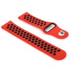 Ремешок TPU BeCover Nike Style для Samsung Xiaomi Huawei Garmin Fitbit 22mm Red/Black (705808)