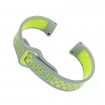 Ремешок TPU BeCover Nike Style для Samsung Xiaomi Huawei Garmin Fitbit 22mm Gray/Green (705816)