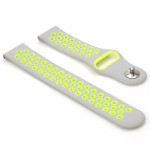 Ремешок TPU BeCover Nike Style для Samsung Xiaomi Huawei Garmin Fitbit 22mm Gray/Green (705816)