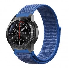 Ремешок BeCover Nylon Style для Samsung Watch 42mm Active 2 40-44mm 3 41mm Gear S2 Classicr Sport Blue (705818)