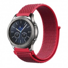 Ремешок BeCover Nylon Style для Samsung Watch 42mm Active 2 40-44mm 3 41mm Gear S2 Classic Sport Red (705822)