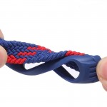 Ремешок Nylon BeCover Elastic Style для Xiaomi Mi Band 5 6 Size S Red White (706137)