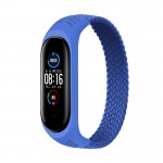 Ремешок Nylon BeCover Elastic Style для Xiaomi Mi Band 5 6 Size S Deep Blue (706138)