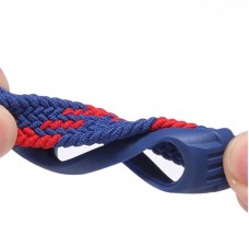 Ремешок Nylon BeCover Elastic Style для Xiaomi Mi Band 5 6 Size M Deep Blue (706149)