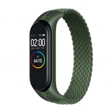 Ремешок Nylon BeCover Elastic Style для Xiaomi Mi Band 5 6 Size L Khaki (706161)