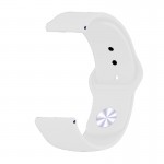 Ремешок TPU BeCover для Samsung Watch 42mm Active Active 2 40 44mm 3 41mm Gear S2 Classic Sport White (706177)