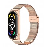 Ремешок BeCover Metal для Xiaomi Mi Band 7 Rose/Gold (707496)