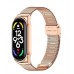 Ремешок BeCover Metal для Xiaomi Mi Band 7 Rose/Gold (707496)