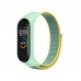 Ремешок Nylon Style BeCover для Xiaomi Mi Band 7 Green/Yellow (707660)