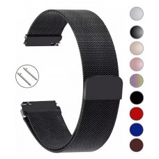 Браслет Metal Milanese Style BeCover для Samsung 20mm Watch 5 4 40 44mm 42mm Active 2 40 44mm 3 41mm Gear S2 Classic Sport Gray (707673)