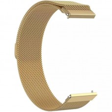 Браслет Metal Milanese Style BeCover для Samsung 20mm Watch 5 4 40 44mm 42mm Active 2 40 44mm 3 41mm Gear S2 Classic Sport Gold (707674)