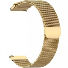 Браслет Metal Milanese Style BeCover для Samsung 20mm Watch 5 4 40 44mm 42mm Active 2 40 44mm 3 41mm Gear S2 Classic Sport Gold (707674)