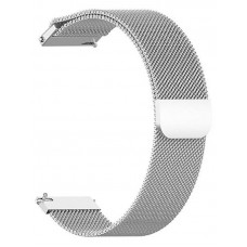 Браслет Metal Milanese Style BeCover для Samsung 20mm Watch 5 4 40 44mm 42mm Active 2 40 44mm 3 41mm Gear S2 Classic Sport Silver (707675)