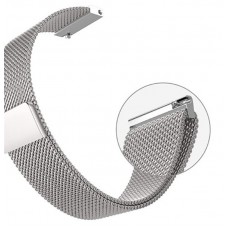 Браслет Metal Milanese Style BeCover для Samsung 20mm Watch 5 4 40 44mm 42mm Active 2 40 44mm 3 41mm Gear S2 Classic Sport Silver (707675)