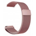 Браслет Metal Milanese Style BeCover для Samsung 20mm Watch 5 4 40 44mm 42mm Active 2 40 44mm 3 41mm Gear S2 Classic Sport Red/Wine (707677)