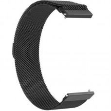 Браслет Metal Milanese Style BeCover для Samsung Watch 4 Classic 42 22mm 46mm 46mm 3 45mm Gear S3 Classic S3 Frontier Black (707783)