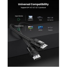 Кабель DisplayPort-DisplayPort Ugreen DP114 V1.4 8K 60Hz 3m Black (80393)