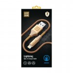 Кабель Luxe Cube Armored USB-Lightning 1m Gold (8886668670012)