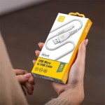 Кабель Luxe Cube Kevlar USB-MicroUSB 1.2m White (8886668686266)