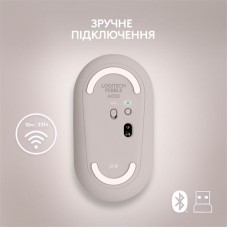 Мышь Wireless Logitech Pebble M350 (910-006751) 1000 dpi Sand USB Grey