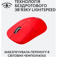 Мышь Logitech Pro X Superlight Wireless Battery (910-006784) 25400 dpi Red