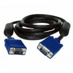 Кабель VGA-VGA Atcom DE-15HD с 2-мя фер. кольцами 5m Black