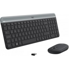 Комплект клавиатура + мышь Wireless Logitech MK470 Graphite USB (920-009204)