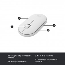 Комплект клавиатура + мышь Wireless Logitech MK470 White USB (920-009205)