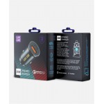 Автомобильное зарядное устройство Luxe Cube 20W 1USB 1Type-C 3A Black (9988449841235)