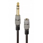 Кабель Audio 6.35мм-3.5мм Cablexpert 0.2m Black (A-63M35F-0.2M) Кабель Audio 6.35мм-3.5мм Cablexpert 0.2m Black (A-63M35F-0.2M)