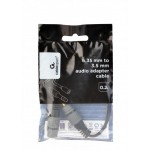 Кабель Audio 6.35мм-3.5мм Cablexpert 0.2m Black (A-63M35F-0.2M) Кабель Audio 6.35мм-3.5мм Cablexpert 0.2m Black (A-63M35F-0.2M)