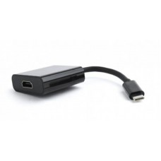 Адаптер Type-C-HDMI Cablexpert 0.15m Black