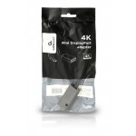 Адаптер MiniDisplayPort-DisplayPort Cablexpert 0.15m Black (A-mDPM-DPF4K-01)