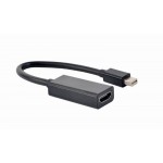 Адаптер MiniDisplayPort-HDMI Cablexpert 0.15m Black (A-mDPM-HDMIF4K-01)