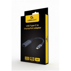 Адаптер Type-C-DisplayPort 4K 60 Гц 0.15m Cablexpert Black (A-USB3C-DPF-01)