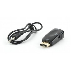 Адаптер HDMI-VGA-3.5мм Cablexpert Black