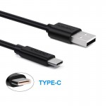 Кабель USB-Type-C Choetech 3A 1m Black (AC0002)